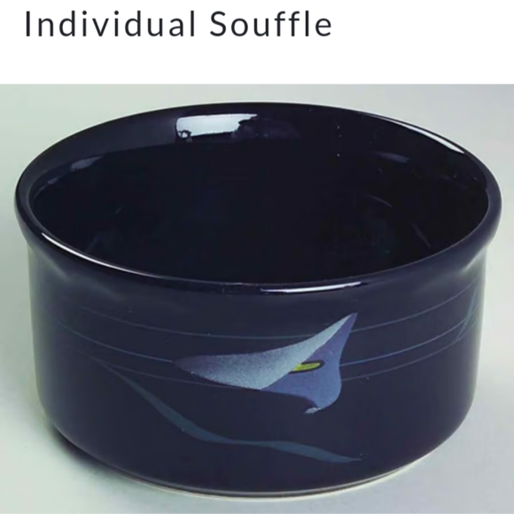 Mikasa Dining Vintage Mikasa Black Opus Calla Lily Souffle